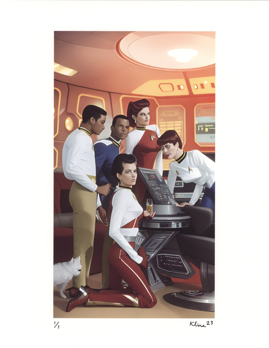 Sci-fi TV Show. Digital Art Print. 8.5" x 11". 1/1 Edition. John Kline Artwork