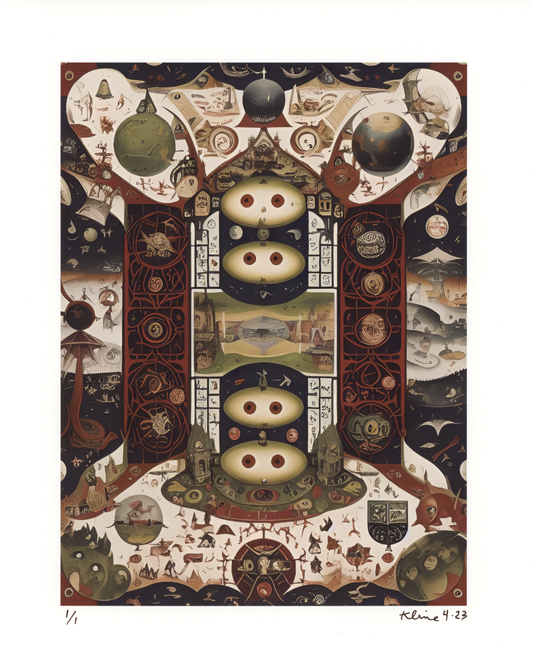 Earthly No Longer. Digital Art Print. 1/1 Edition. 8" x 10". John Kline Artwork.