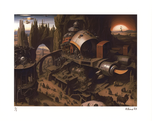 Of Worlds beyond Worlds. Digital Art Print. 10" x 8". 1/1 Editon. John Kline Artwork