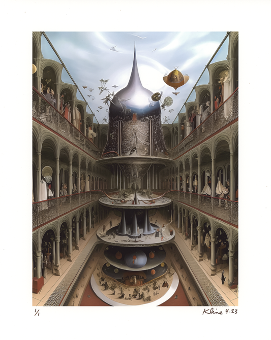 A World of Dreams Unfolds. Digital Art Print. 8" x 10". 1/1 Edition. John Kline Artwork.