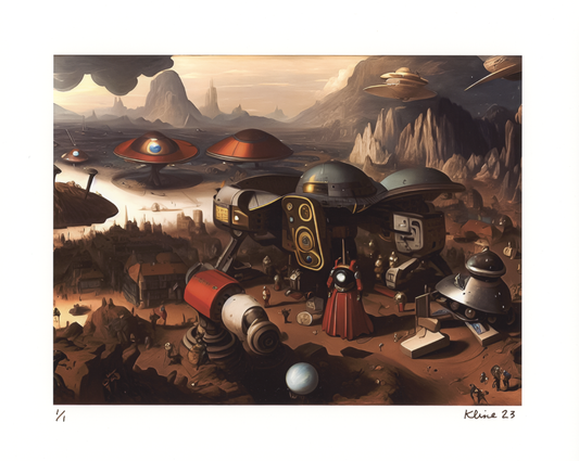 Their Longing for a Place. Digital Art Print. 10" x 8". 1/1 Edition. John Kline Artwork