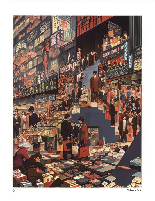 Those Empty Hours. Digital Art Print. 8.5" x 11". 1/1 Edition. John Kline Artwork