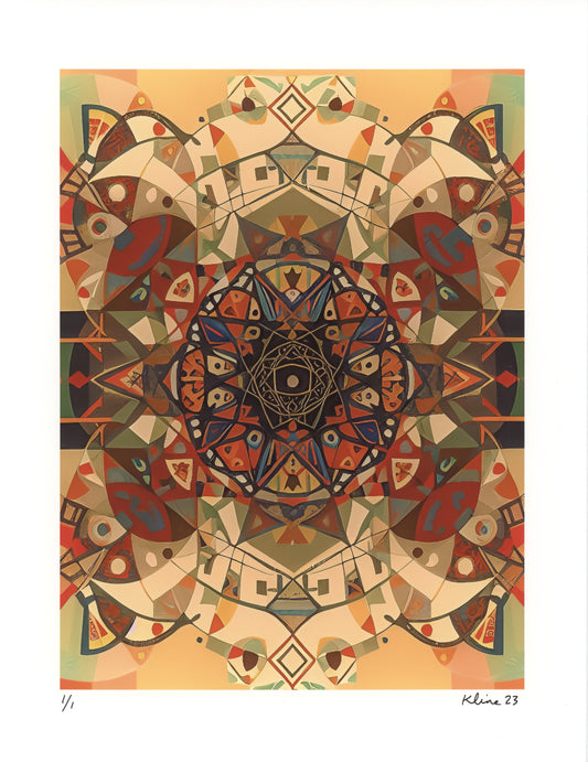 Look at the Flowers. Digital Art Print. 8.5" x 11". 1/1 Edition. John Kline Artwork