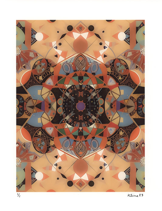 This Side of the Truth. Digital Art Print. 8.5" x 11". 1/1 Edition. John Kline Artwork