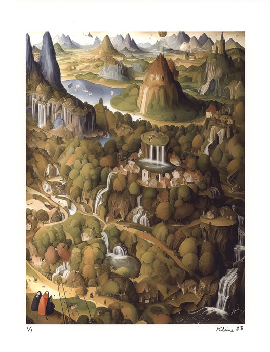 O Wake to See. Digital Art Print. 8.5" x 11". 1/1 Edition. John Kline Artwork