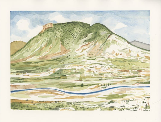 Silverton, Colorado. Watercolor. 10" x 8". John Kline Artwork