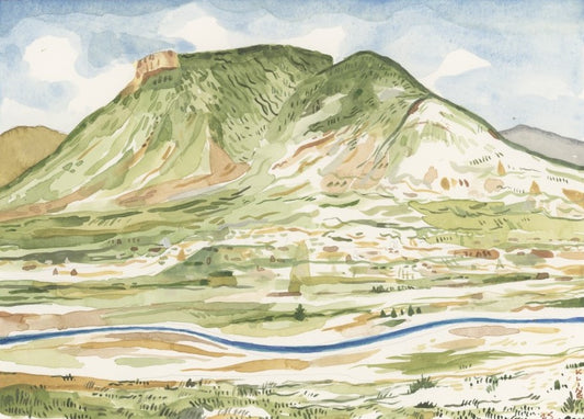 Silverton, Colorado. Watercolor. 10" x 8". John Kline Artwork