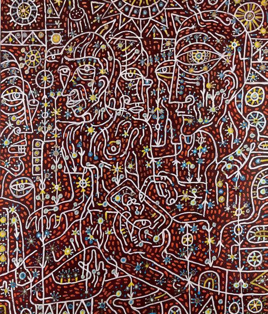 To Live Again. Oil on Canvas. 20" x 24" x 1.5". John Kline Artwork. Expressionist abstract painting