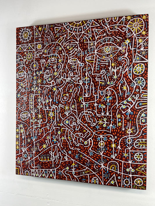 To Live Again. Oil on Canvas. 20" x 24" x 1.5". John Kline Artwork. Expressionist abstract painting