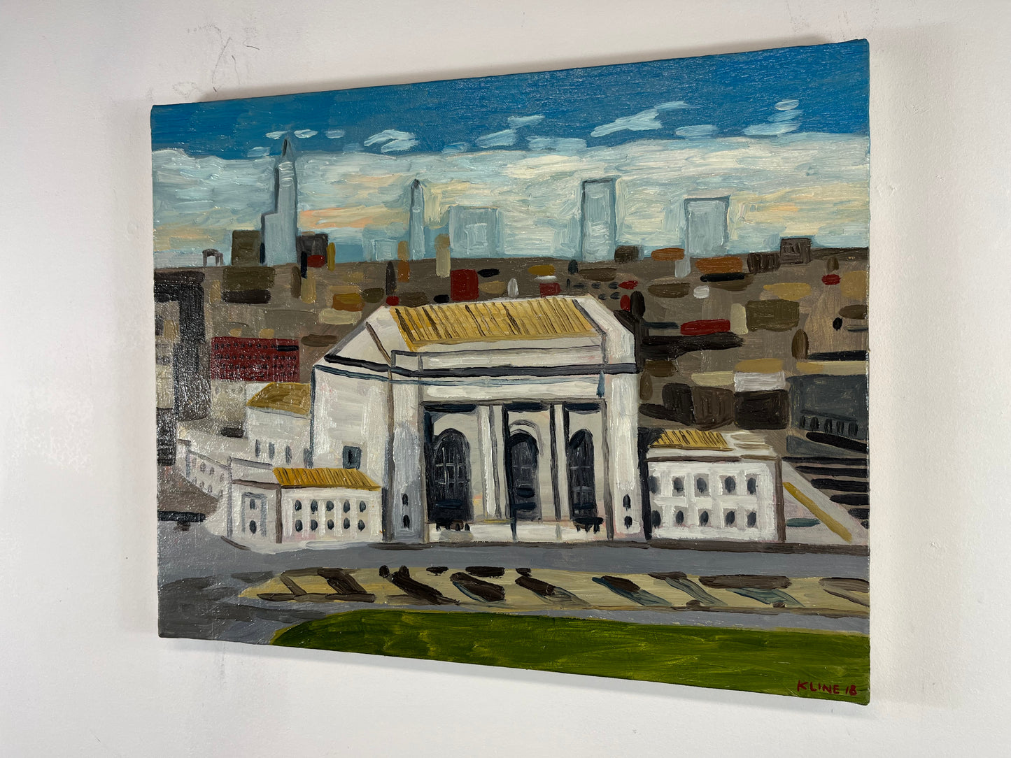 Union Station Kansas City Missouri. 20" x 16". Oil on Canvas. John Kline Artwork.