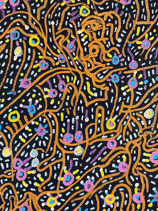 Temperance. Oil on Linen. 10" x 13". John Kline Artwork. Small abstract painting.