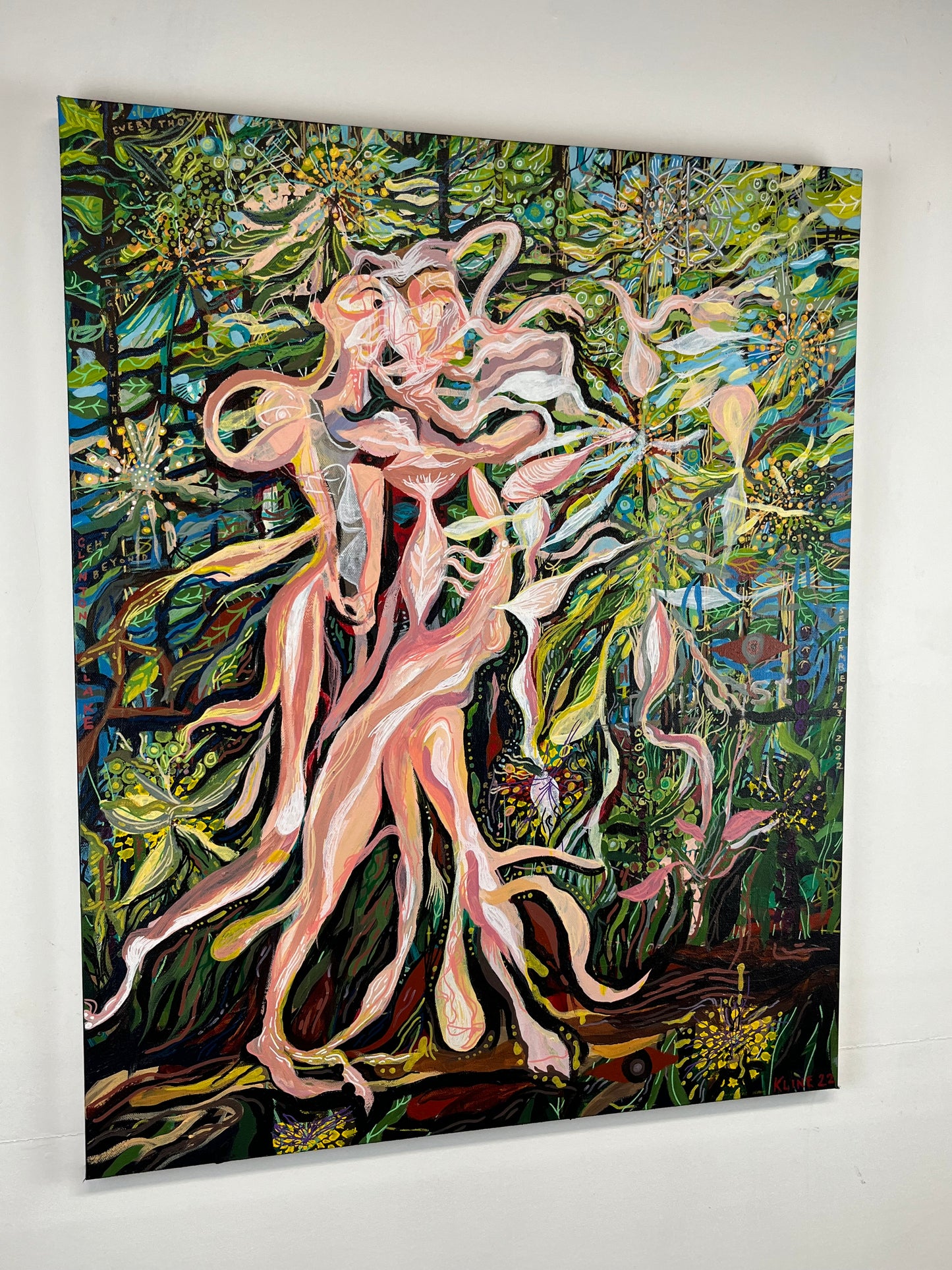 Paradise Lost. Acrylic on Canvas. 24" x 30" x .75". John Kline Artwork. Modern Contemporary Painting