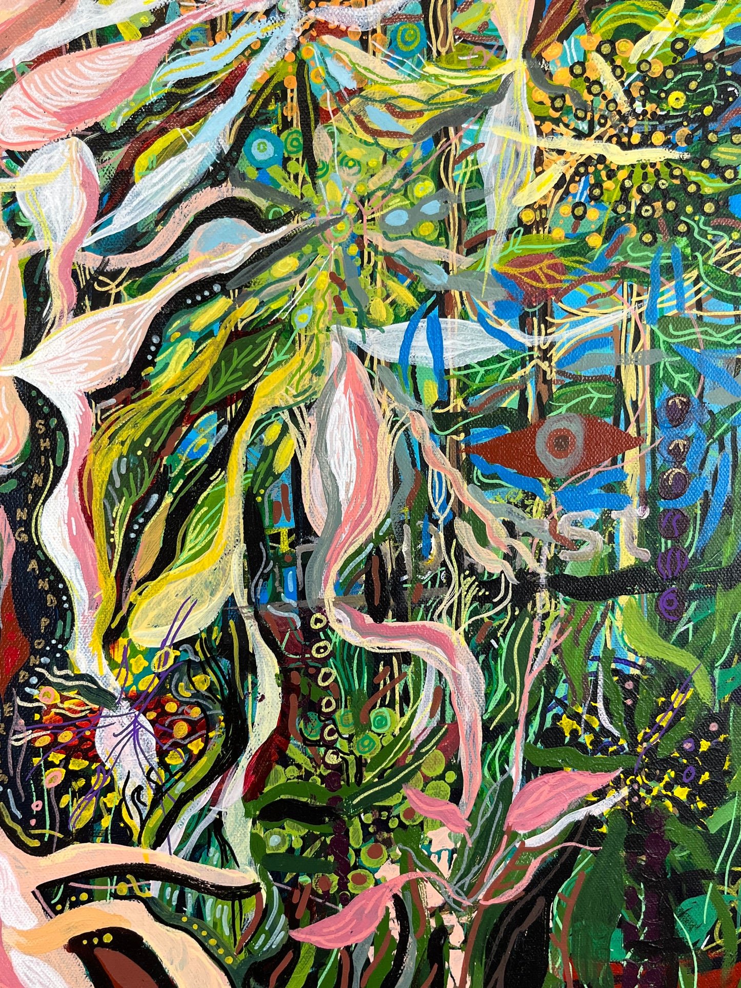 Paradise Lost. Acrylic on Canvas. 24" x 30" x .75". John Kline Artwork. Modern Contemporary Painting