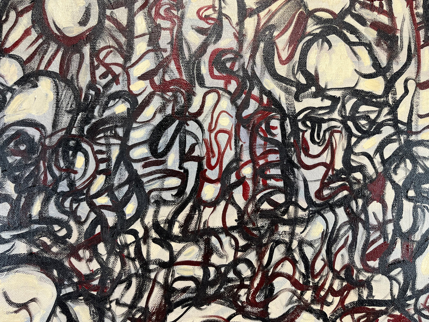 Just for a Day. Oil on Canvas. 30" x 24". John Kline Artwork. Expressionist Painting. Abstract. Modern.