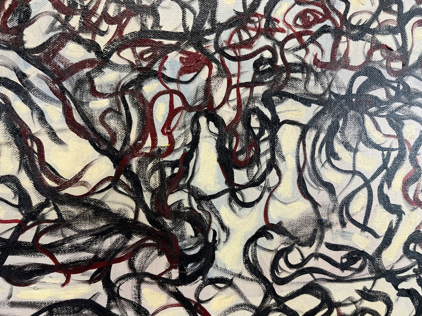Just for a Day. Oil on Canvas. 30" x 24". John Kline Artwork. Expressionist Painting. Abstract. Modern.