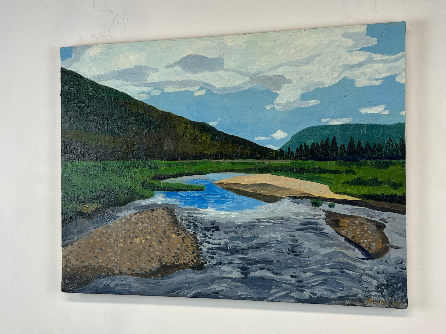 Never Summer Dude Ranch in Rocky Mountain National Park. Oil on Canvas. 24" x 18". John Kline Artwork. landscape painting. Colorado