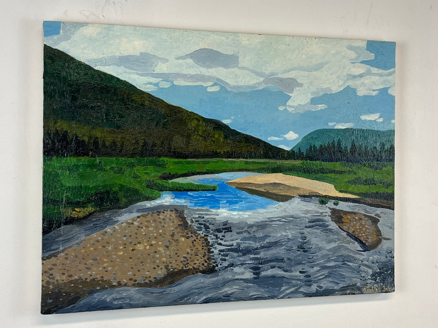 Never Summer Dude Ranch in Rocky Mountain National Park. Oil on Canvas. 24" x 18". John Kline Artwork. landscape painting. Colorado