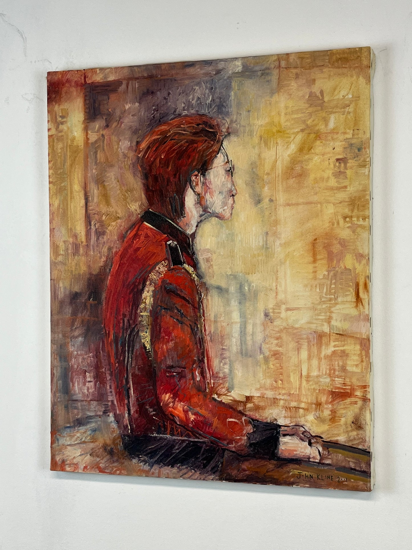 Sarah. Oil on Canvas. 16" x 20". John Kline Artwork. model. Mizzou. portrait painting.