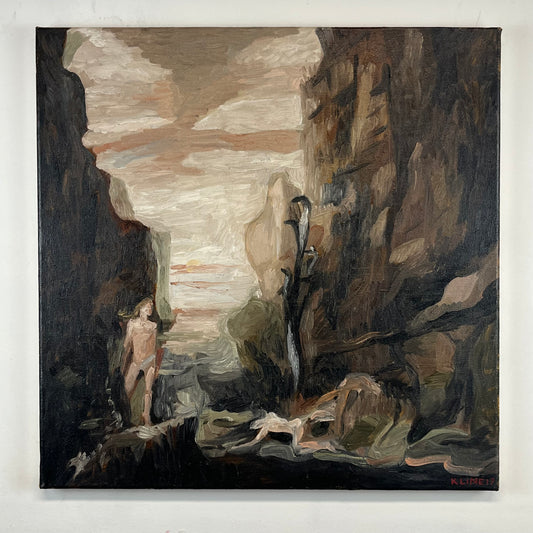 Painting of Gustave Moreau's Hercules and the Hydra Lernaean. Oil on Canvas. 24" x 24". John Kline Artwork. Kansas City Artist.