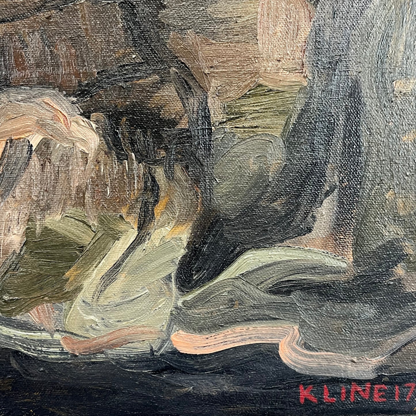 Painting of Gustave Moreau's Hercules and the Hydra Lernaean. Oil on Canvas. 24" x 24". John Kline Artwork. Kansas City Artist.