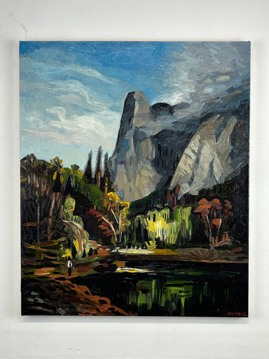 (SOLD) Mountainscape. 20" x 24". Oil on Canvas.