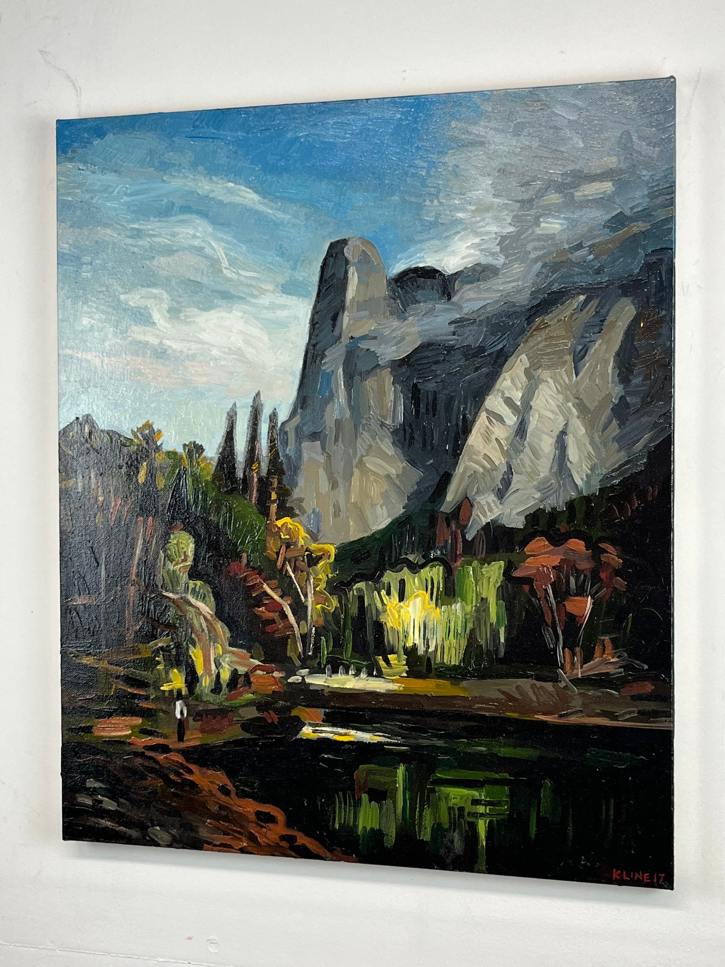 (SOLD) Mountainscape. 20" x 24". Oil on Canvas.