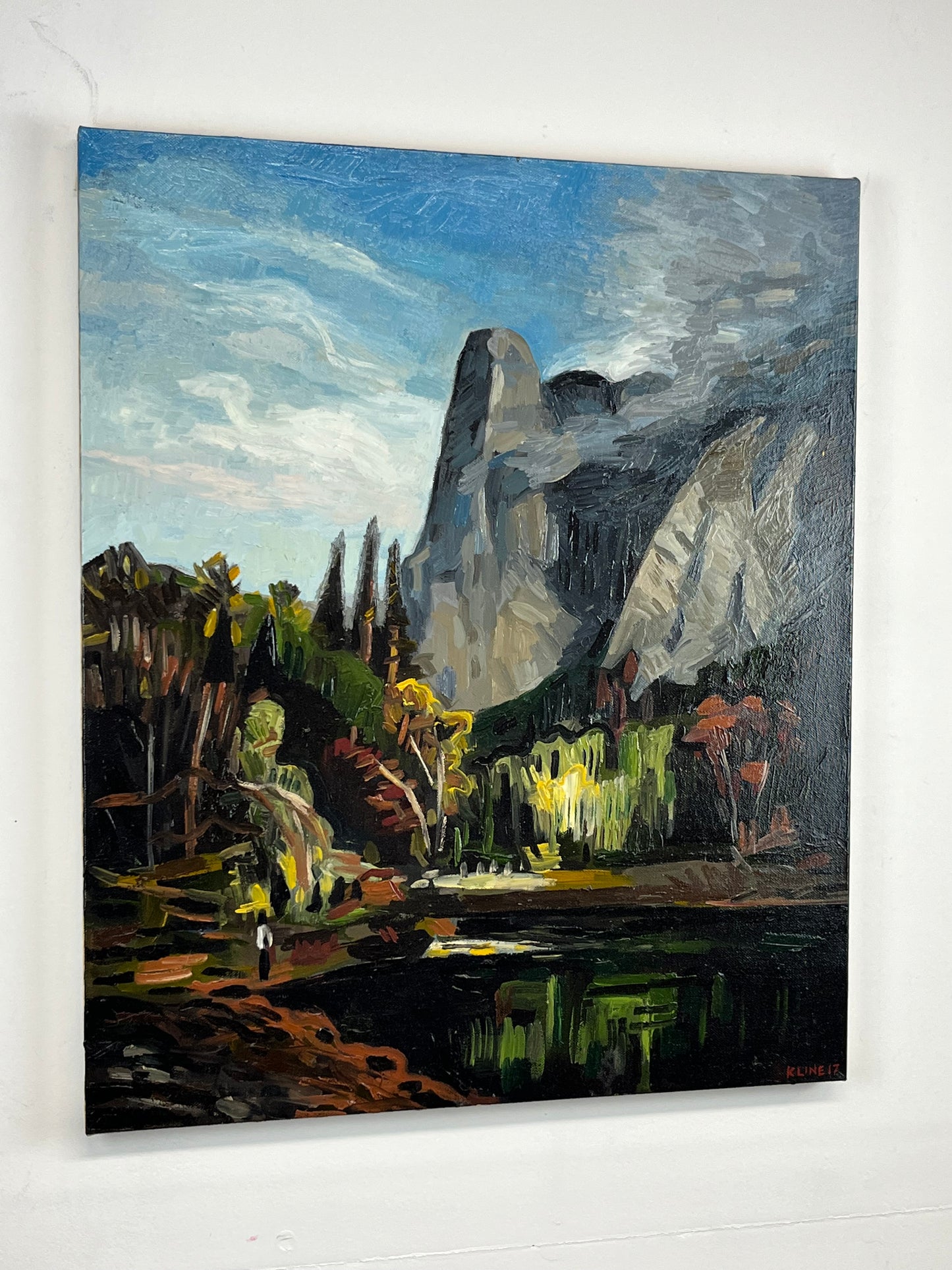 (SOLD) Mountainscape. 20" x 24". Oil on Canvas.