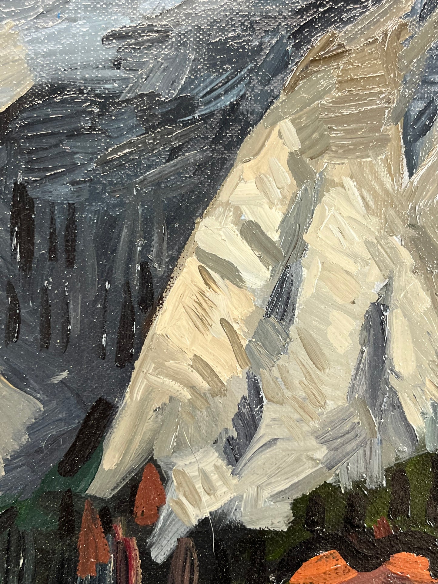 (SOLD) Mountainscape. 20" x 24". Oil on Canvas.