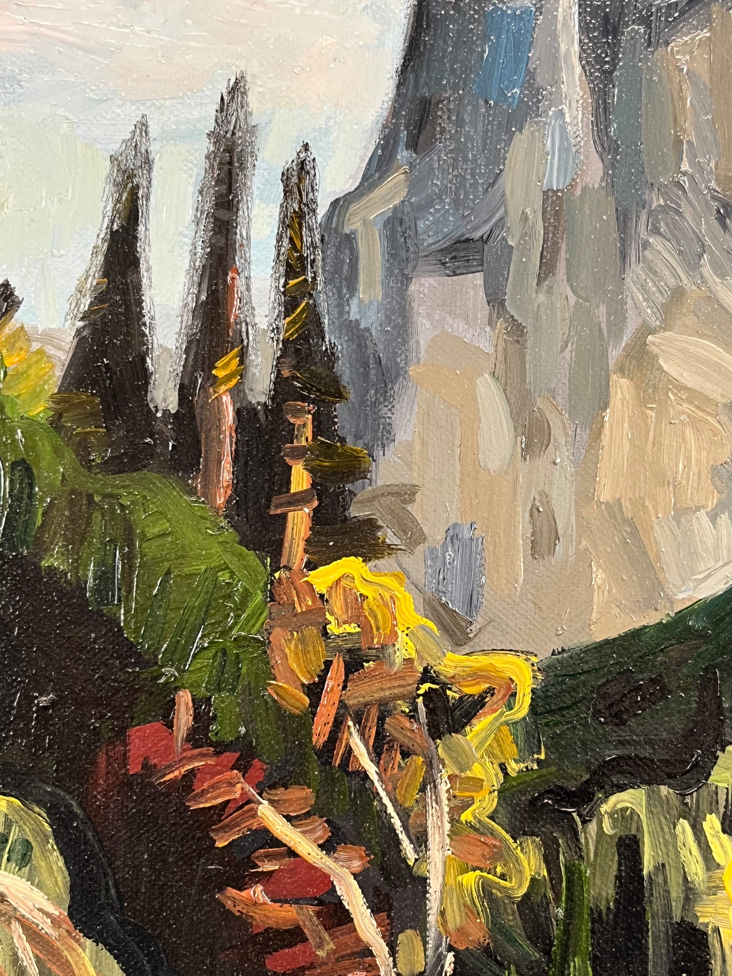 (SOLD) Mountainscape. 20" x 24". Oil on Canvas.