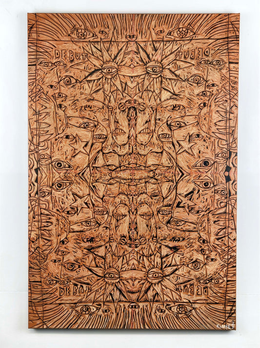 Apart, We are Together. Acrylic on canvas. 24" x 36". John Kline Artwork