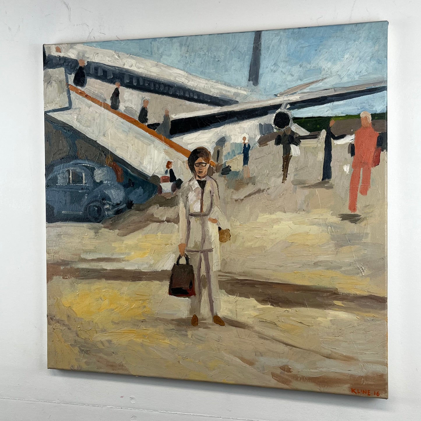 My Grandma, Jane Fitzgerel. Oil on Canvas. 24" x 24". John Kline Artwork.