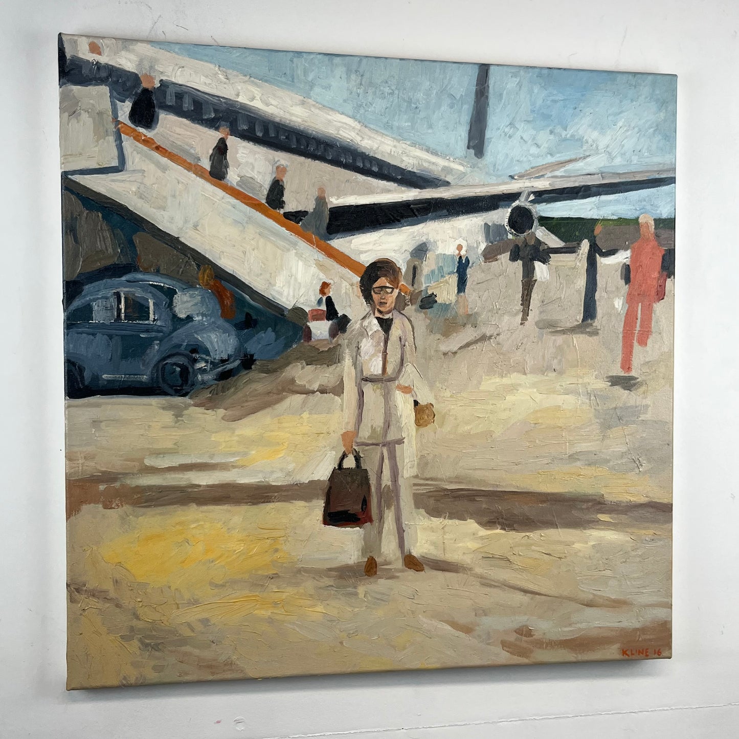My Grandma, Jane Fitzgerel. Oil on Canvas. 24" x 24". John Kline Artwork.