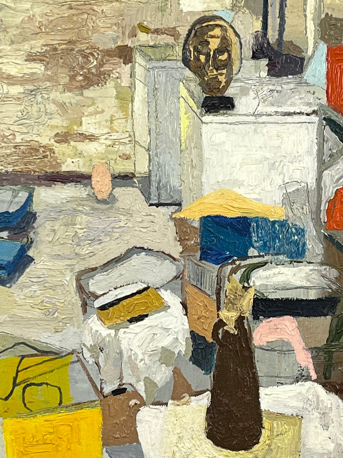 Basement of my Childhood. Oil on Canvas. 24" x 30". John Kline Artwork Painting