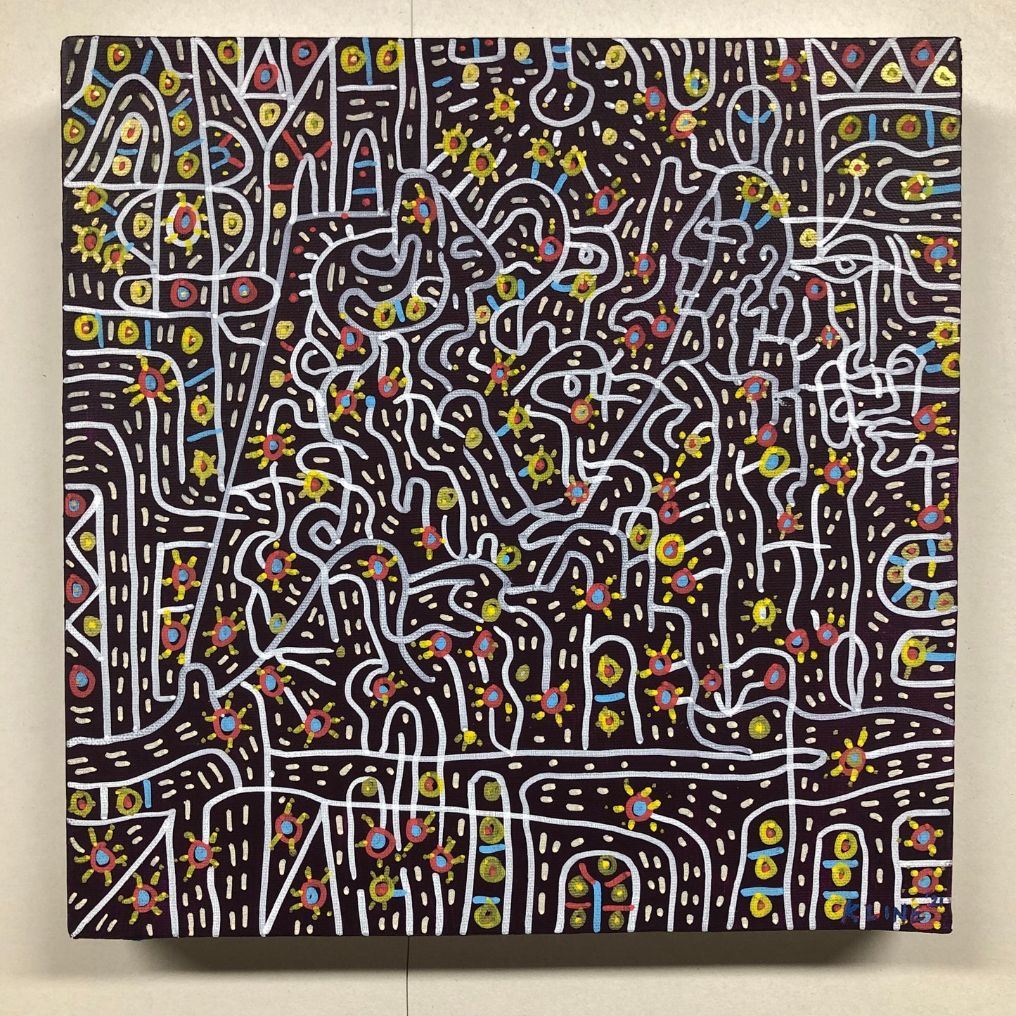 Love and Passion. Acrylic on canvas. 12” x 12”
