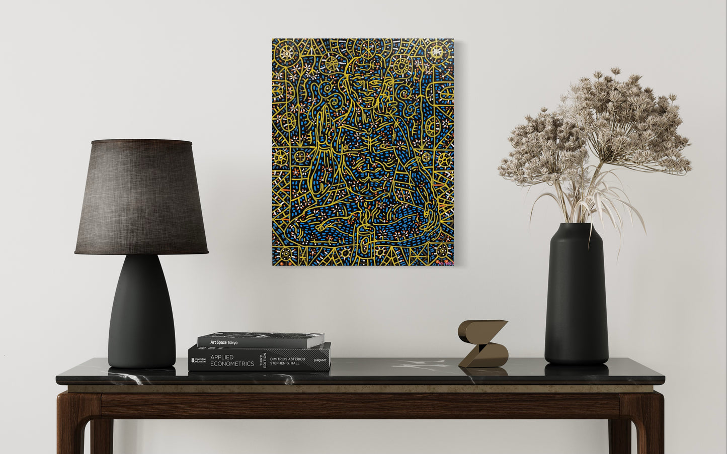 Seeking Peace. Acrylic on wood. 16” x 20”