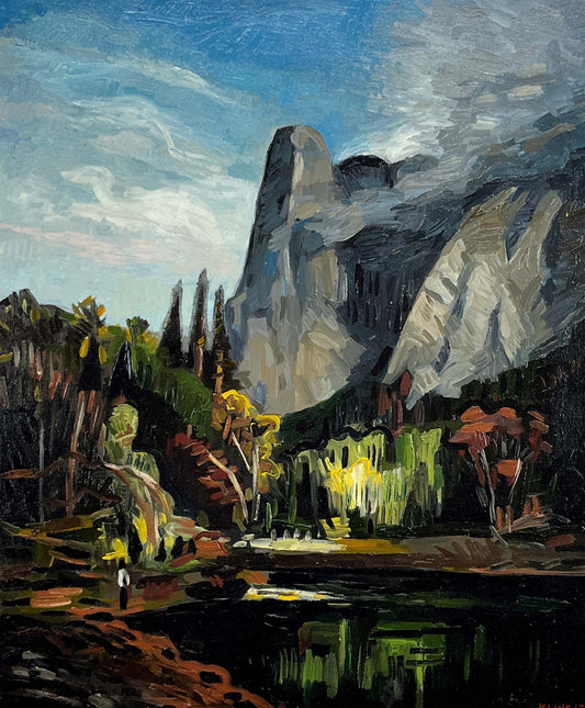 (SOLD) Mountainscape. 20" x 24". Oil on Canvas.