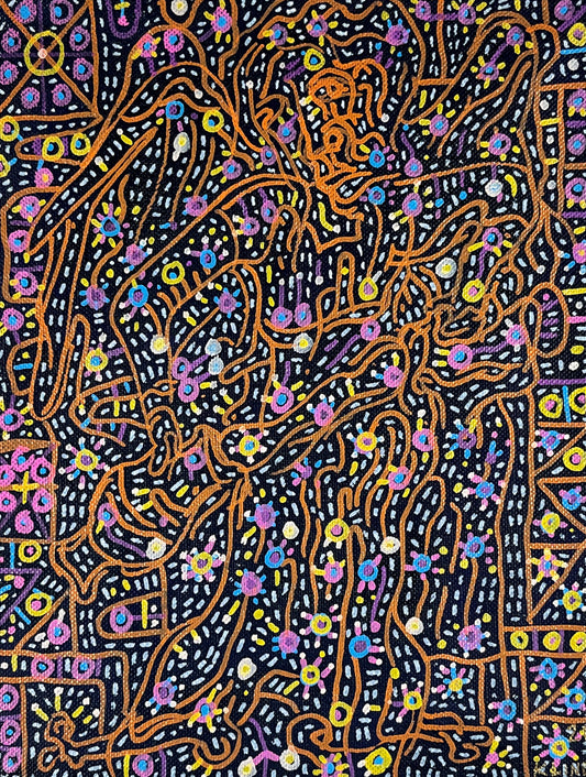 Temperance. Oil on Linen. 10" x 13". John Kline Artwork. Small abstract painting.