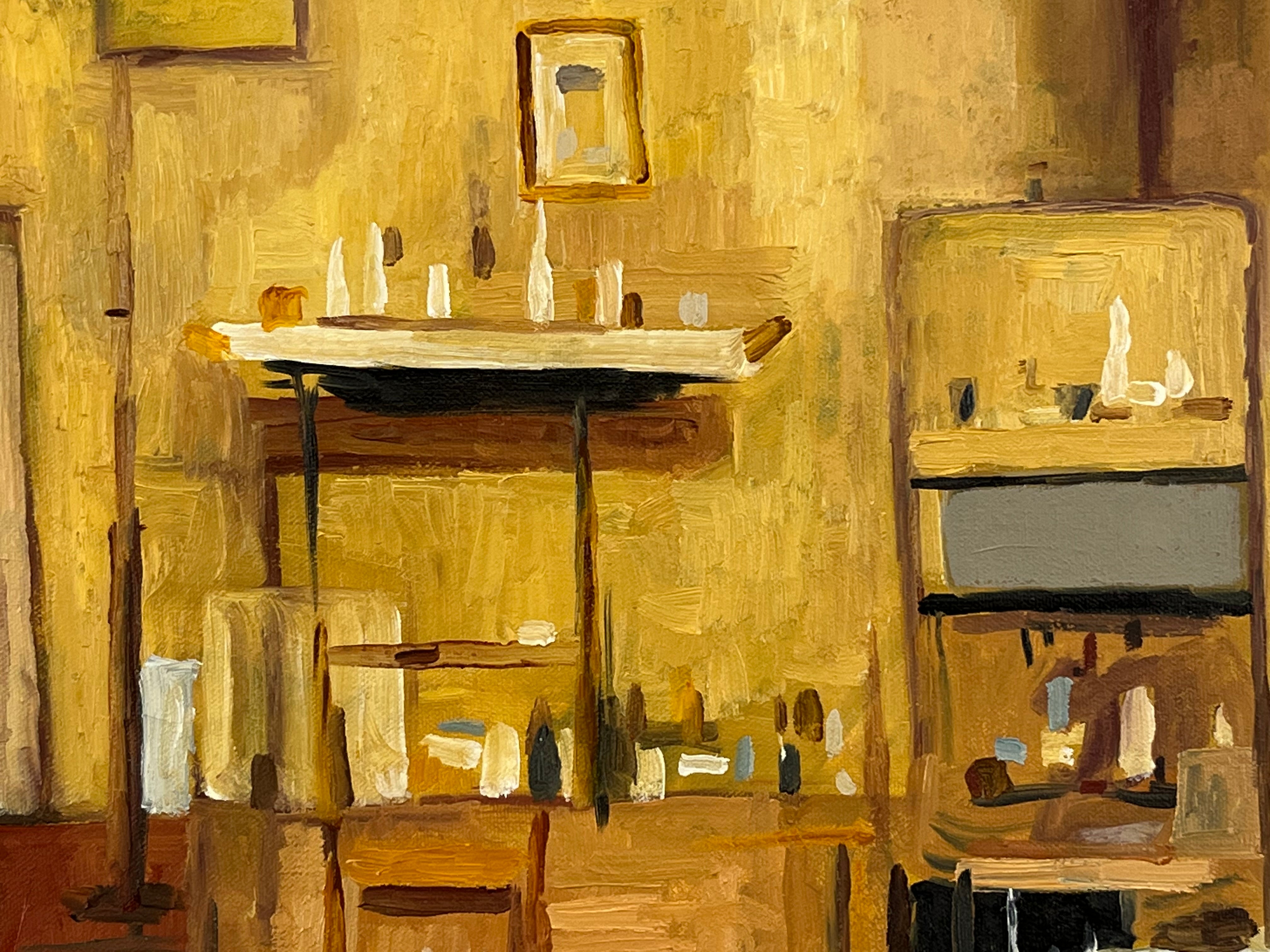 Giorgio Morandi's Artist Studio. Oil on Canvas. 28